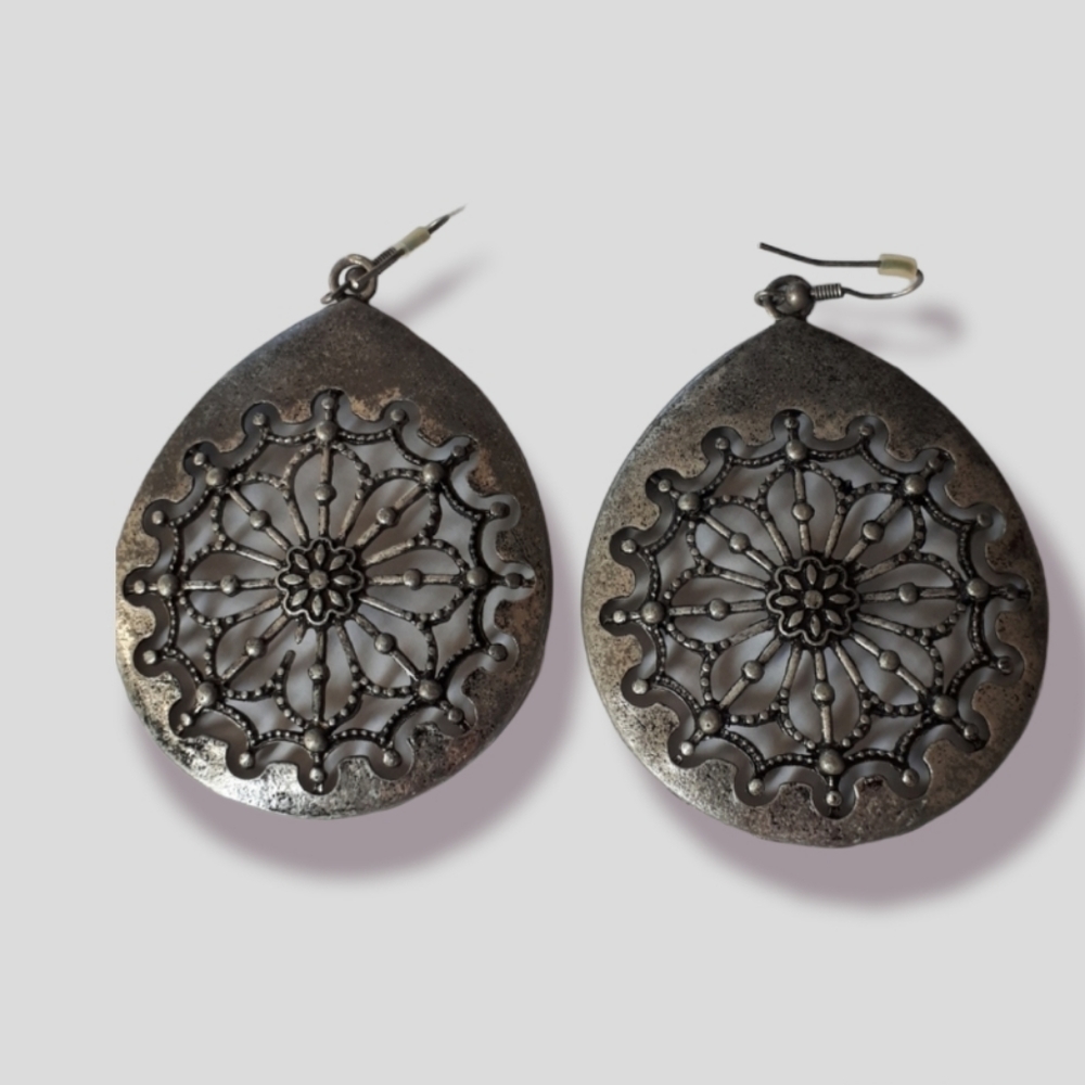 Pewter earrings